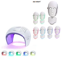 idearedlight 7 colors light led facial mask red light therapy beauty device with neck skin rejuvenation skin care anti acne
