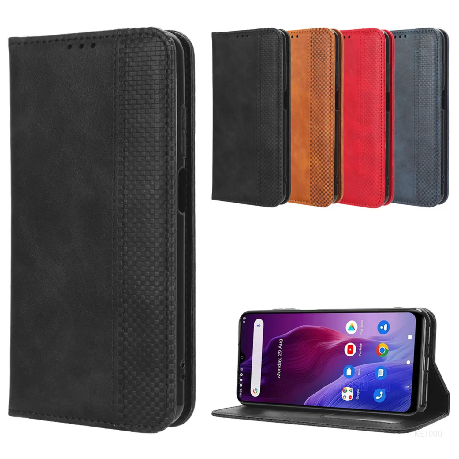 Sweatproof Magnetic Button Flip Cover Leather Case For Cubot P60 P50 C30 Note 20 20Pro Protective Shell Card Slot Wallet Clip images - 6