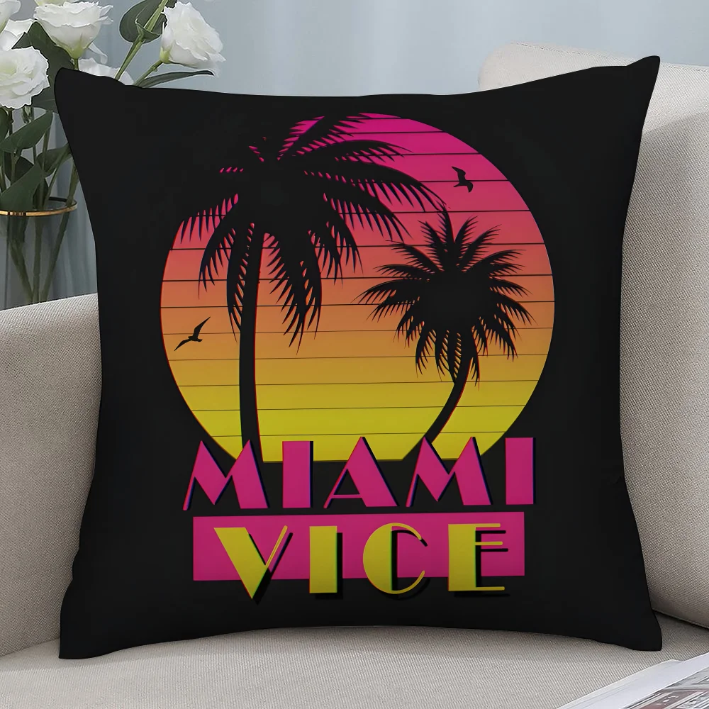 

Наволочка M-Miami Vice Movie с 3D принтом из полиэфирного волокна 40*40 см, наволочка для домашнего дивана, украшение, праздничный подарок