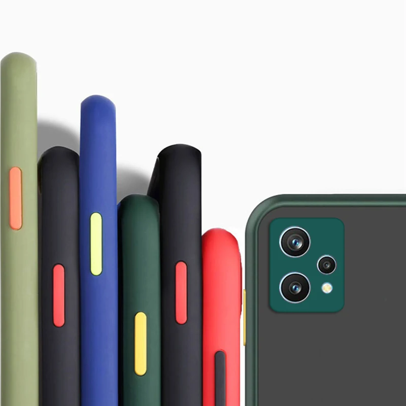 

Realme 9 Case Cover GT Neo 2 9i 8i 8 GT2 Master Narzo 50A 50i 30 5G C35 C21Y C25Y C21 Bumper Matte Phone Cases Realme 9 Pro Plus