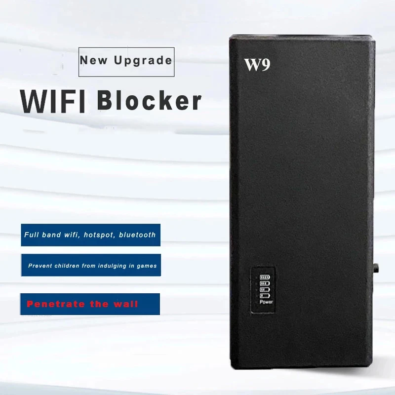 

Full Frequency WIFI Blocker Bluetooth Shield Internet Singal 2.4G+5.2G+5.8G Wireless Jammer Wi-Fi Breaker W9 Penetrate The Wall