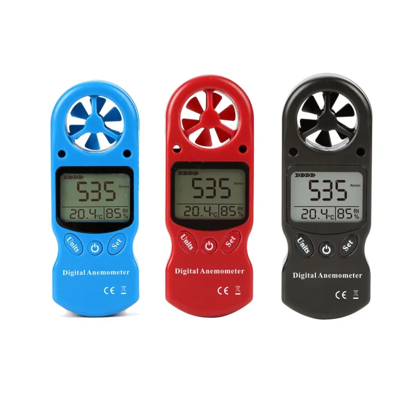 

Mini Handheld Multifunctional Digital Temperature Moisture Meter Anemograph，Anemometer，Wind Speed Measuring Instrument