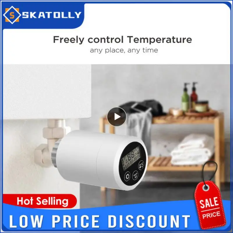 

Dual Mode Smart Radiator Valve App Control Radiator Actuator Digital Display Mini Radiator Thermostat Smart Home Compatible