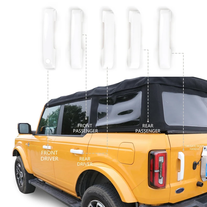 Защитная накладка на дверную ручку автомобиля багажника для Ford Bronco 21-2024