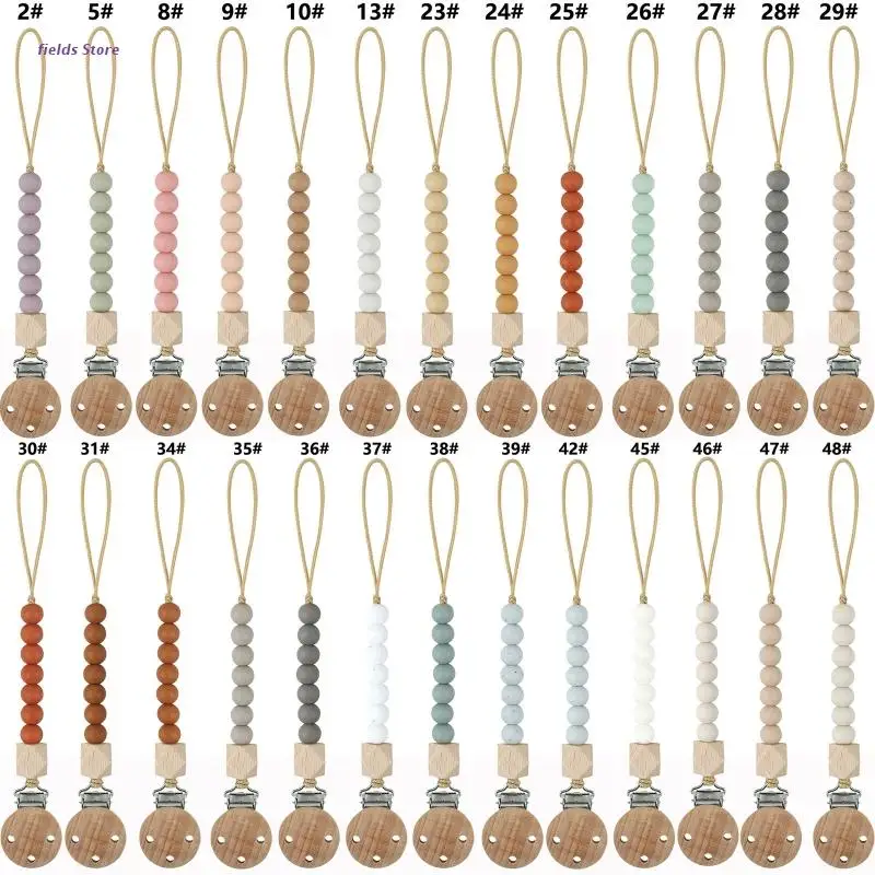 

BPA Free Silicone Pacifier Clips Chain Nipple Holder for Infant Baby Shower Gift