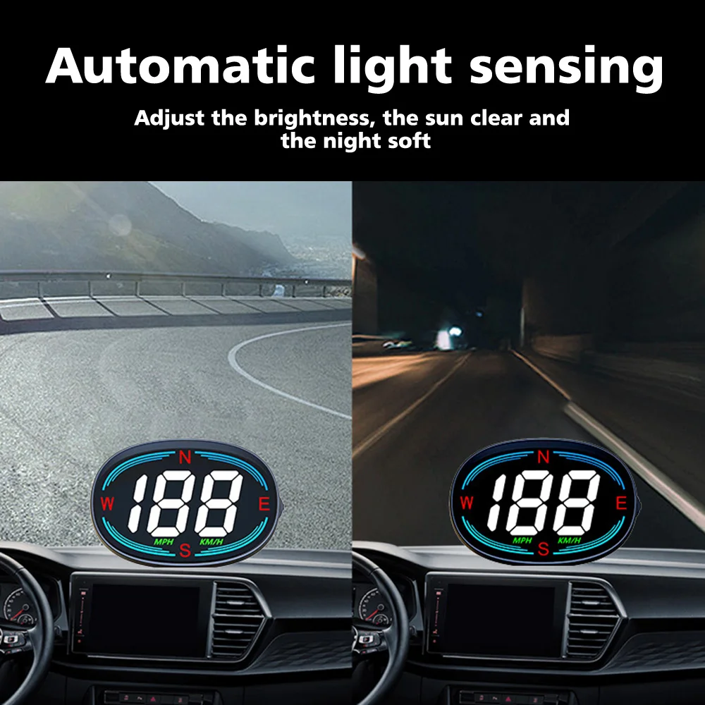 H2 HUD Head Up Display Автомобильный цифровой GPS-спидометр Универсальный для всех
