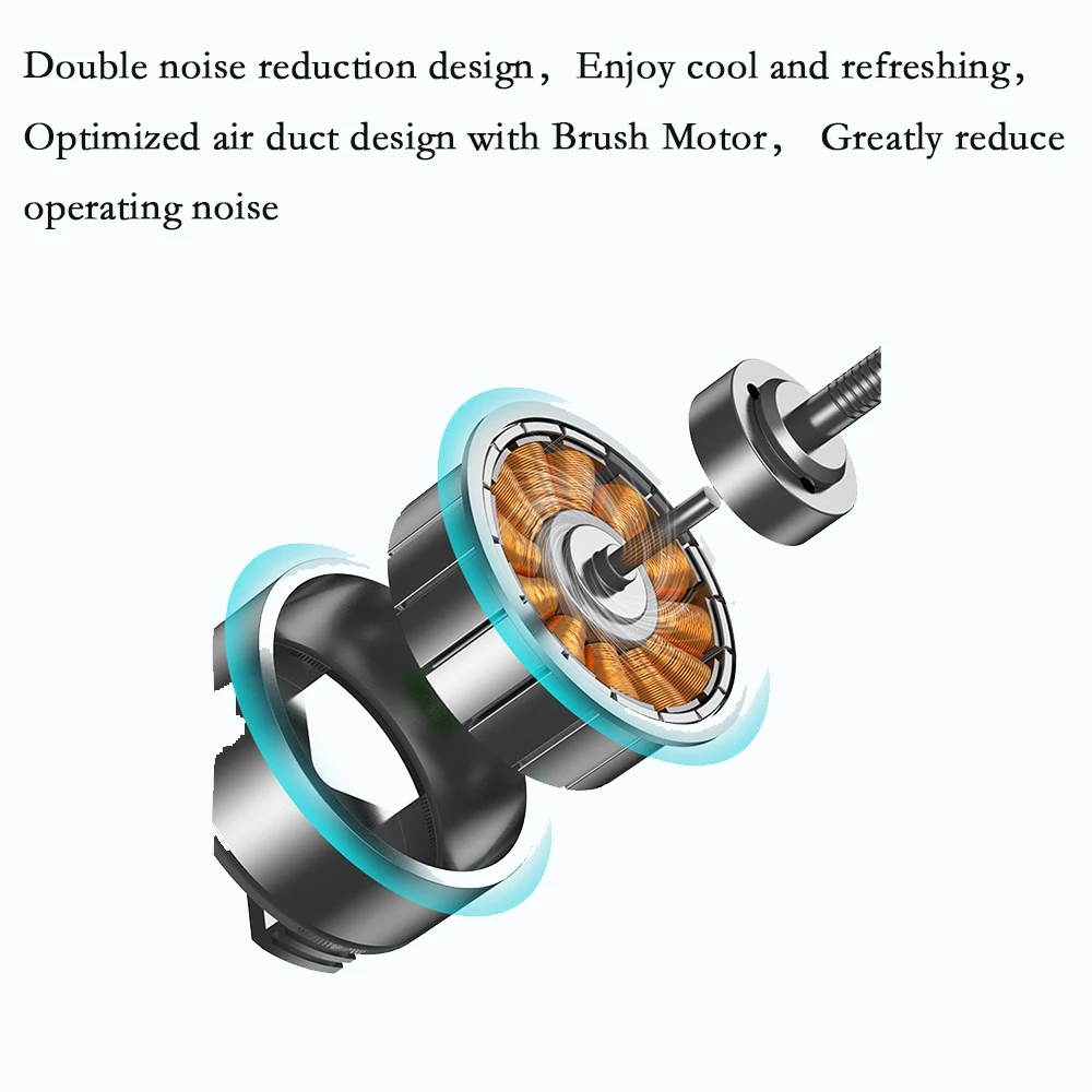 Портативный Мини-ручной Электрический Вентилятор Перезаряжаемый Через USB