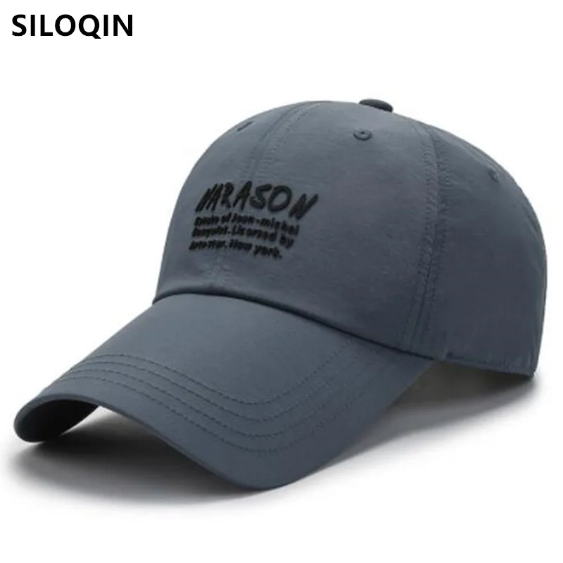 

SILOQIN Snapback Cap Men Women Summer Mesh Breathable Baseball Caps UV Protection Fashion Sports Cap Couples Anti-UV Travel Hat