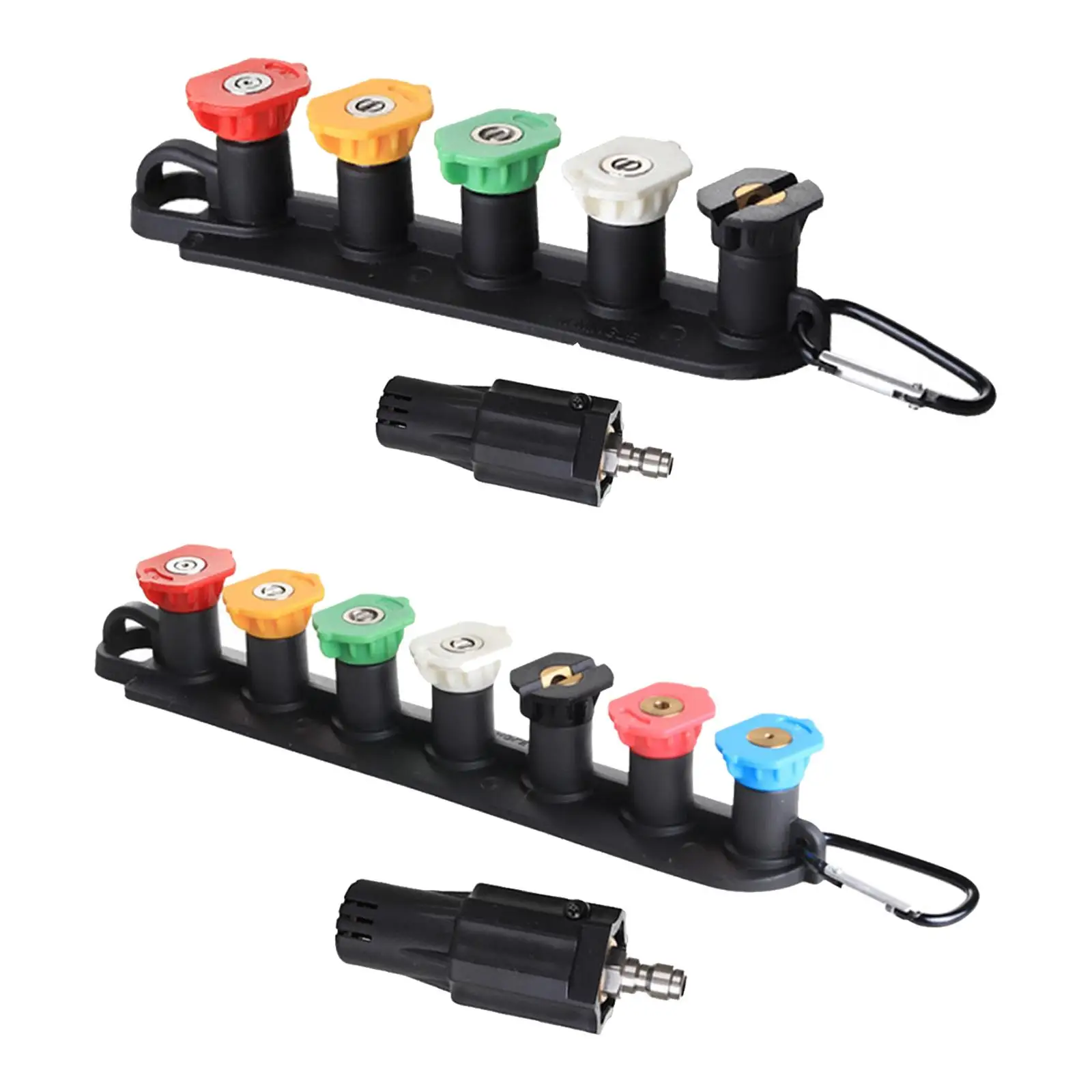

Pressure Washer Nozzle Tips Set 4000 PSI Accessories ,1/4" Quick Connect Fitting Wide Application Durable