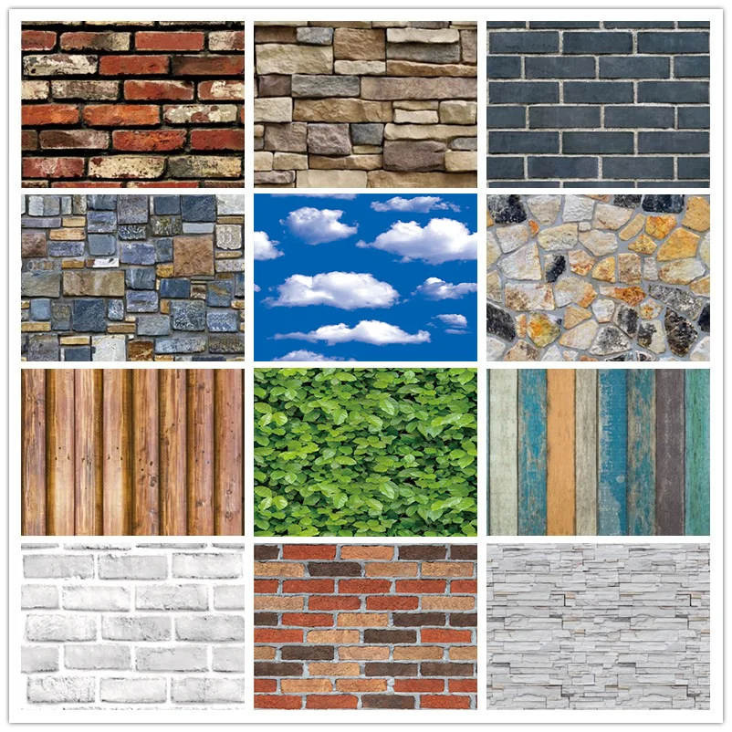 

2M/10M Wallpaper Home Decor 3D PVC Wood Grain Paper Masonry Self Adhesive Living Room Bedroom Kitchen Wall Sticker