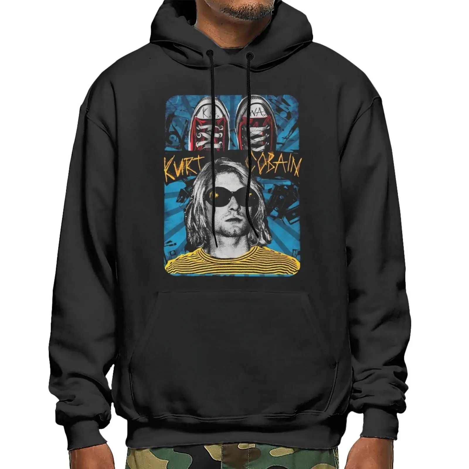 

Курт Кобейна, Толстовки, Толстовки, свитшот, Женский свитшот с капюшоном, аниме, косплей, Свитшот оверсайз, одежда в готическом стиле