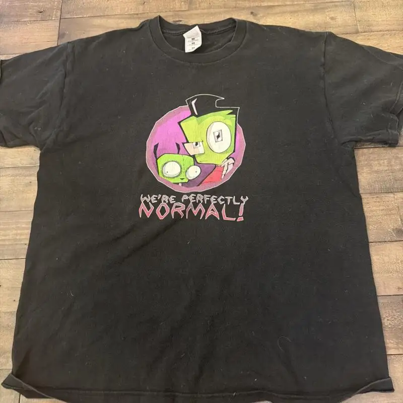 Фото Футболка с графическим принтом Vtg Y2K Invader Zim Gir 