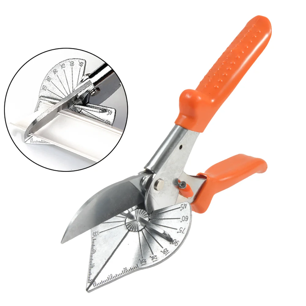 

45-135 Degree Wire Groove Scissors Universal Multifunctional PVC PE Plastic Pipe Hose Scissors