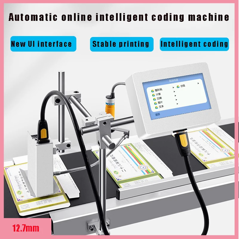 

Automatic Small Coding Machine Assembly Line Online Mouthpiece Coding Machine Production Date Numbering Numbering Qr Code