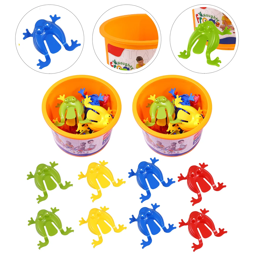 

24 Pcs Frog Toy Bouncing Pressing Toys Creative Frogs Kids Jumping Toddlers Novelty Mini Gifts Fun Party Favors Tiny