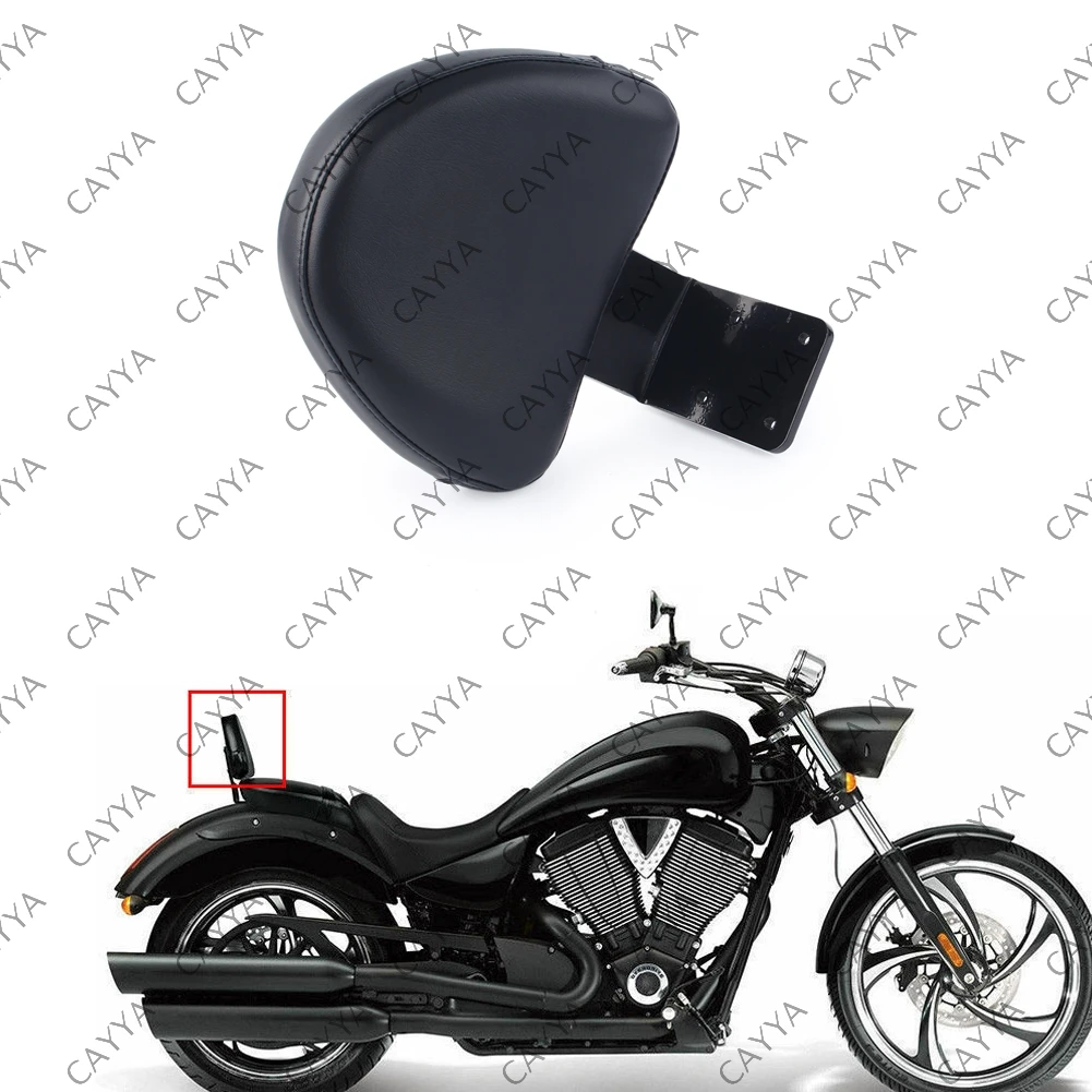 Фото Черная задняя спинка Sissy Bar Cowl для Victory Vegas Kingpin High Ball Jackpot №1