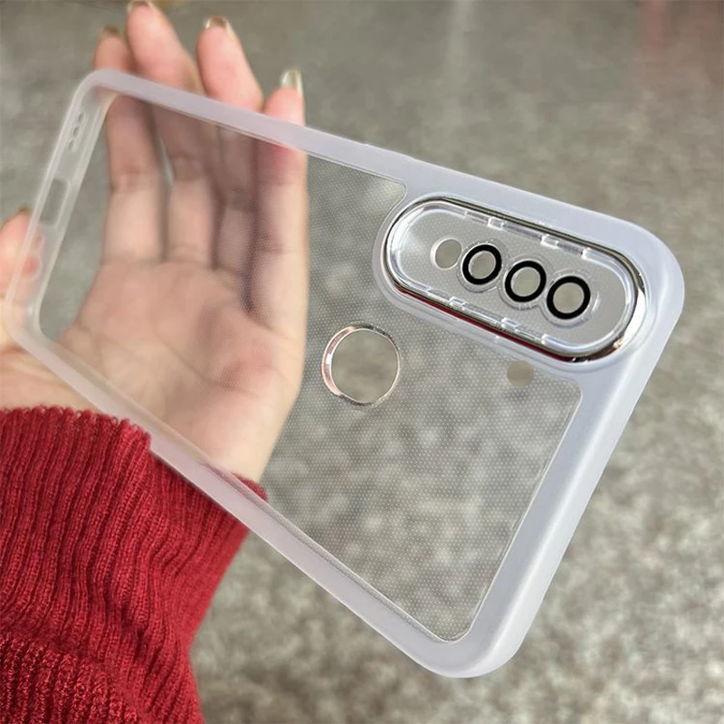 Фото Чехол для Realme 5, Realme 5i, Realme 5s, Realme 6i, Realme C3i, Narzo 10A: Роскошный мягкий бампер, прозрачная задняя крышка №3