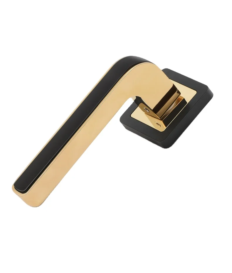 

Door handles luxury modern bedroom interior magnetic mute lock simple wooden door lock gold split room lock