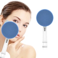 5colors silicone cleansing brushes head replaceable electric facial cleansing brush accessories silicium rotation skin care tool