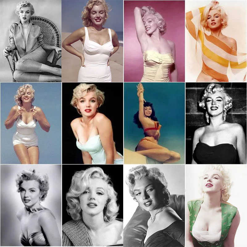 

Oil Painting By Number Vintage Sexy Marilyn Monroe Handpainted Bedroom Decor Paint By Number DIY Frame Woman Unique Gifts