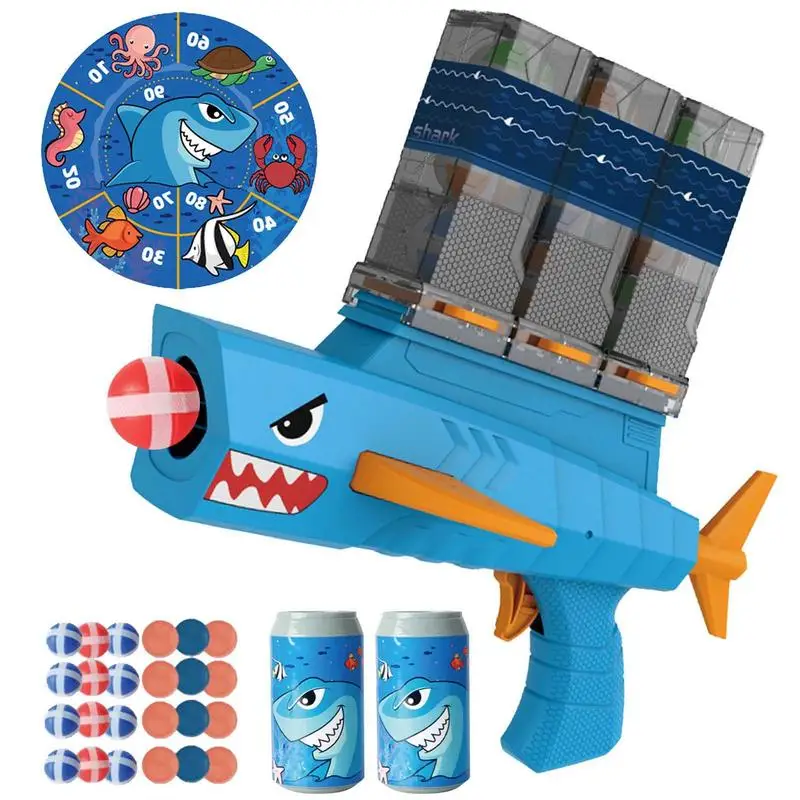 

Sticky Ball Dart Board Target Sports Game Toys For Children Shark Shape Target Sticky Ball Throw Board Games Boys Christmas Gift