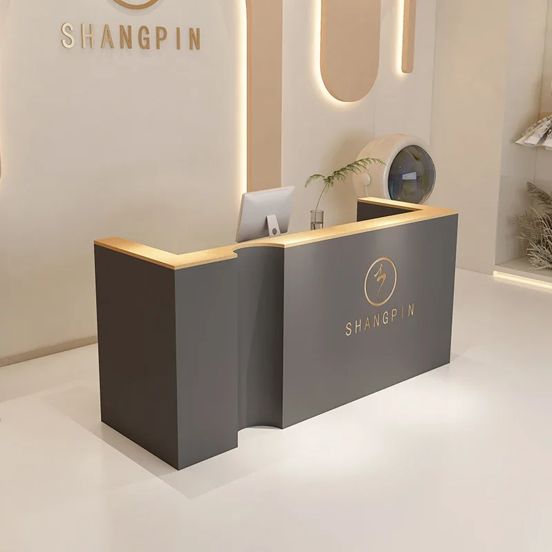 Restaurant Reception Desk Office Accessories Cash Banco CustomizableCheckout Front Lectern Empfangstheke Bar Furniture