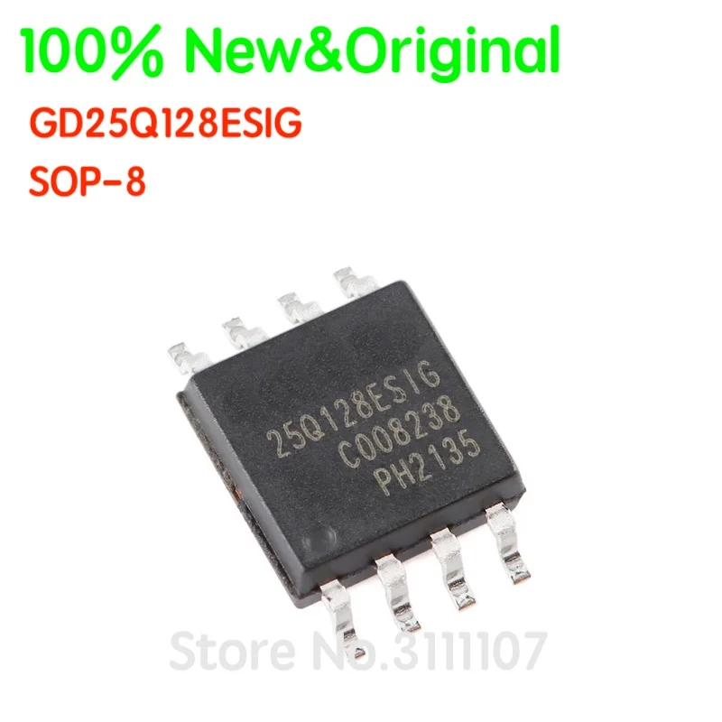 

5PCS/LOT GD25 GD25Q128ESIG SOP-8 128M-bit Flash IC Chip 100% New&Original