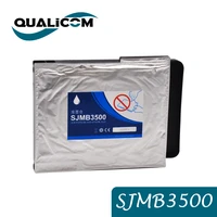 qualicom sjmb3500 waste ink tank with chip for epson tm c3500 c3510 c3520 color label printer ink maintenance box tank