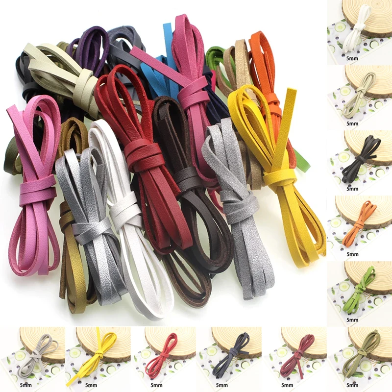 

1M Article Leather Rope Imitatione Leather Strips Single Velvet PU Leather Strip DIY Bracelet Necklace Jewelry Making Accessory
