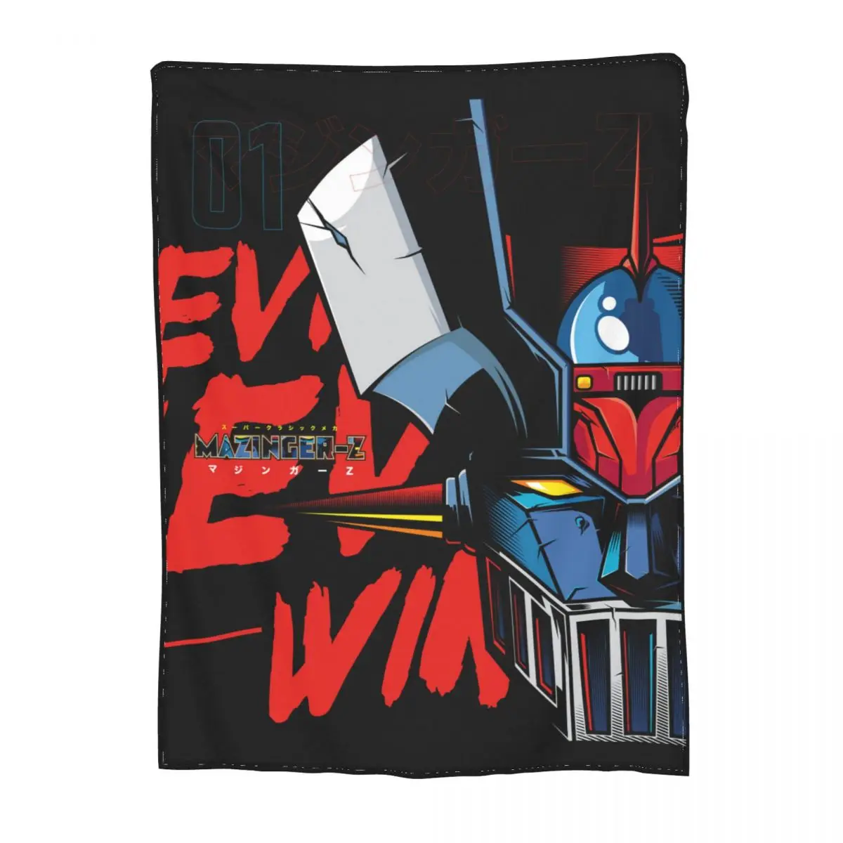 

Mazinger Z Merch Blankets Flannel Bed Throw Blankets Cozy Soft for Car Rug Piece