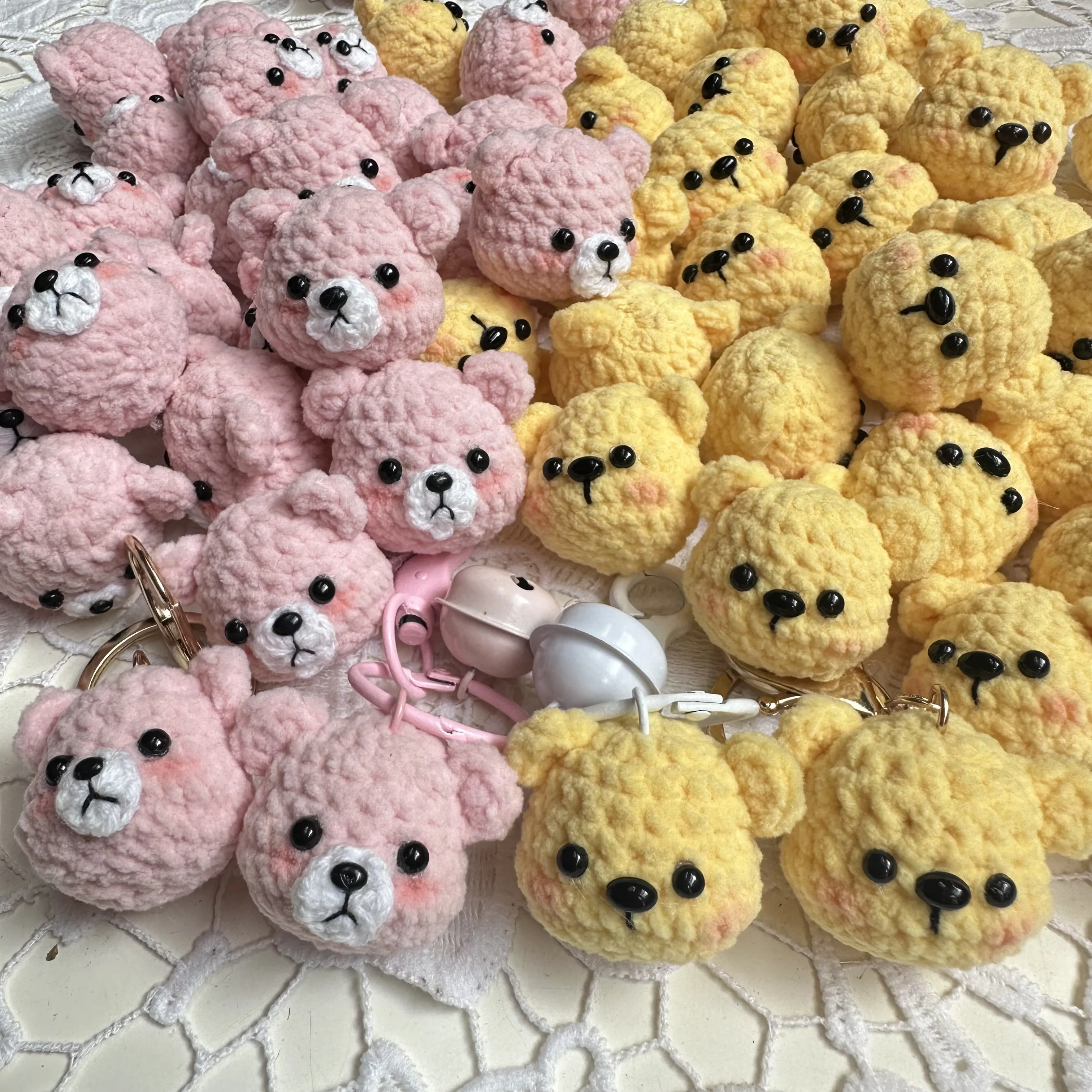 3 5 см готовая ручная работа вязаная крючком чучело вязаный желтый розовый