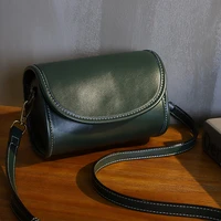 vintage leather bag 2022 new womens shoulder bag messenger bag womens high end textured niche leather steamed bun bag