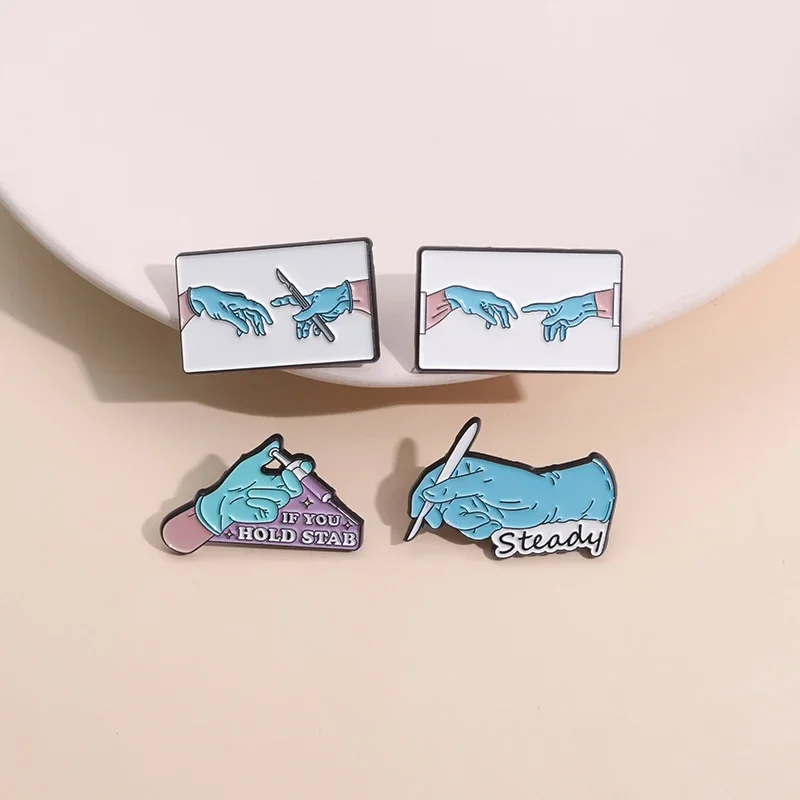 4 шт./компл. эмалированные булавки для хирургии доктора на заказ ЕСЛИ ВЫ ПОЧАЙТЕ