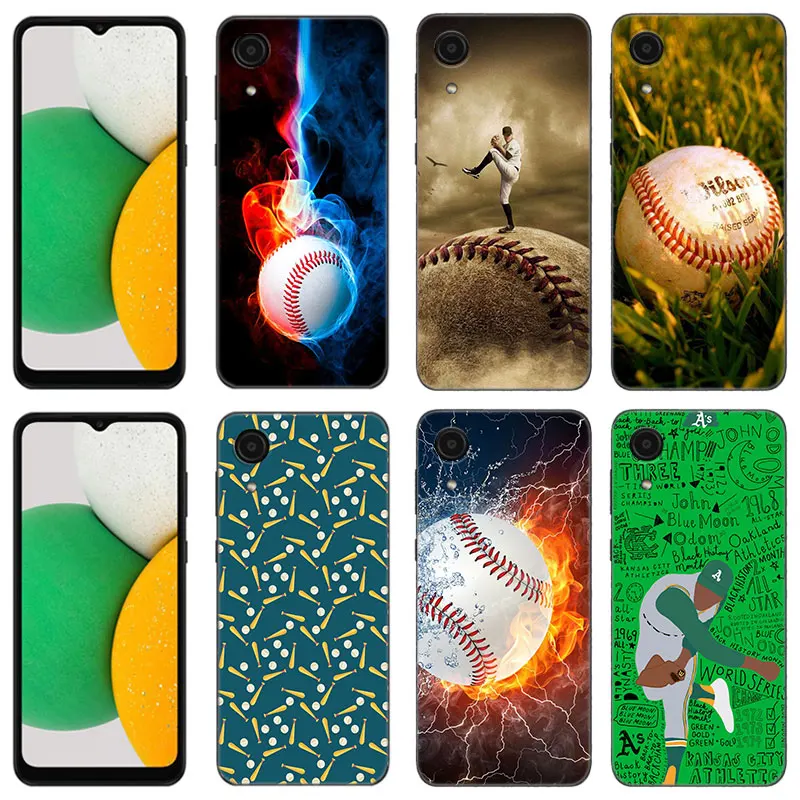 

Baseball Sport Phone Case For Samsung Galaxy A01 A03 Core A02 A04 A20 E A10 A30 A50 S A40 A41 A6 A8 Plus A5 A7 A9 2018 Cover