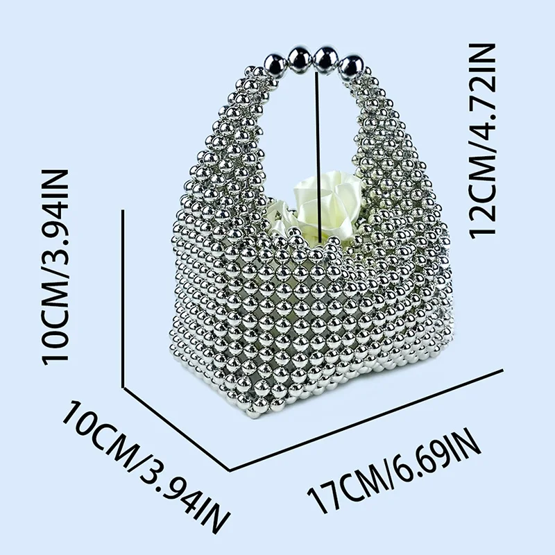 Высококачественная европейская и американская серебряная текстильная сумка с