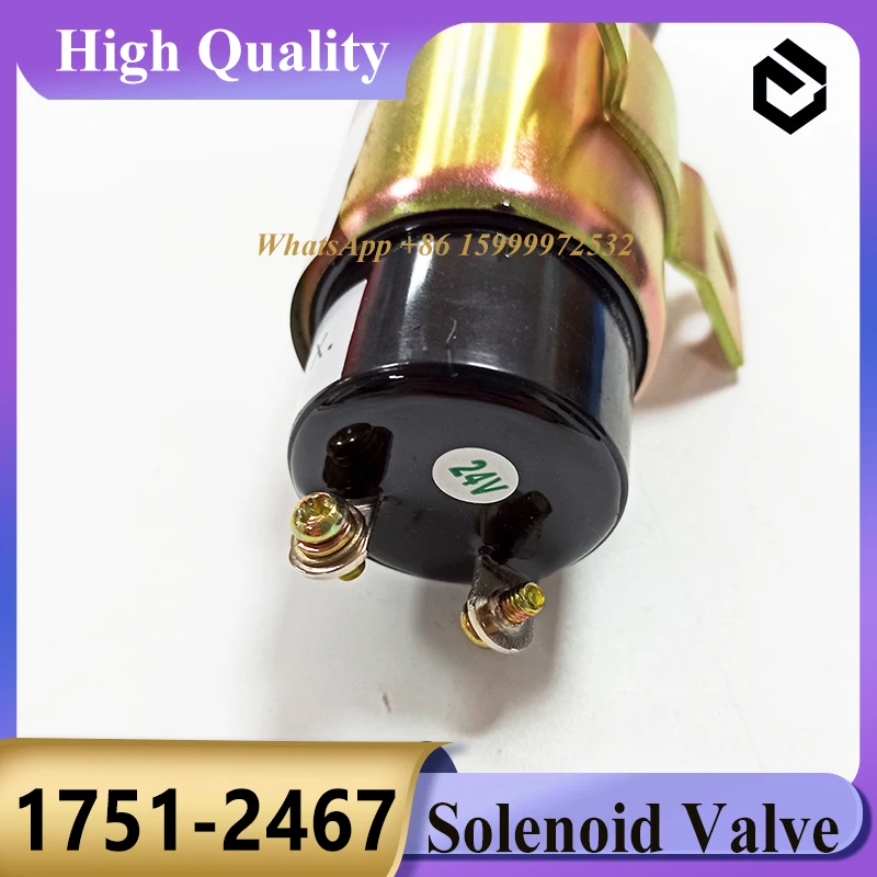 1751-2467 2-контактный стоп-электромагнитный клапан 17512467 Детали экскаватора Caterpillar