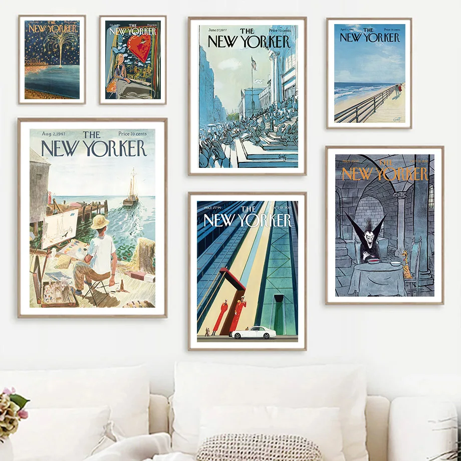 Абстрактный постер и печать на холсте The New Yorker |