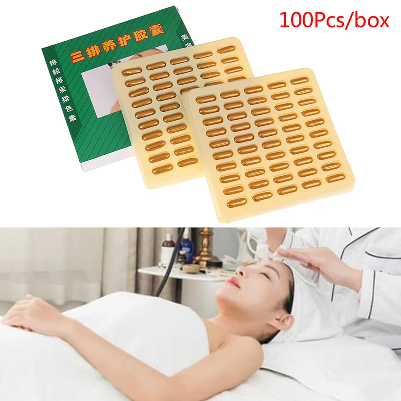 

100Pcs/box Beauty Salon Facial Detoxification Capsule Whitening Spot Ultrasound Instrument Facial Dedicated