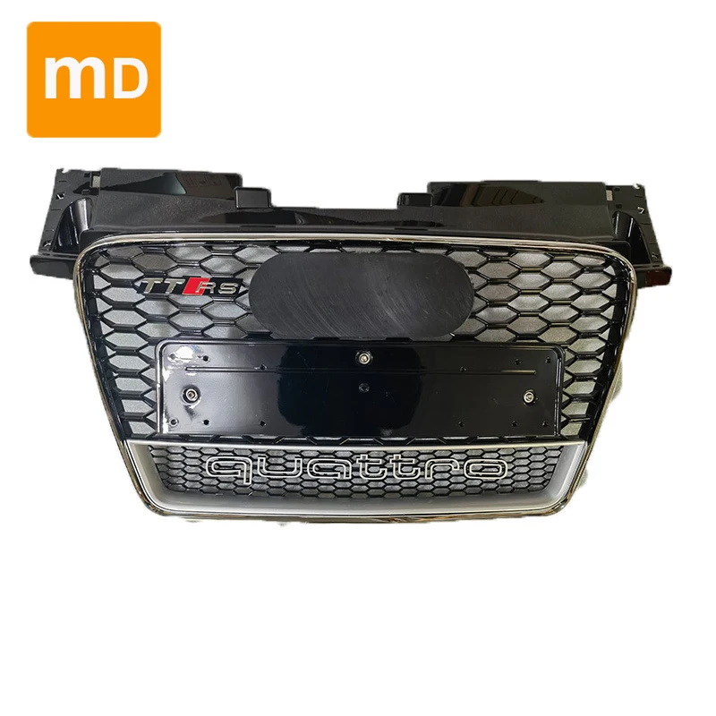 Глянцевые черные решетки радиатора с Сотами для Audi TT/TTS 2008-2015 модифицированные