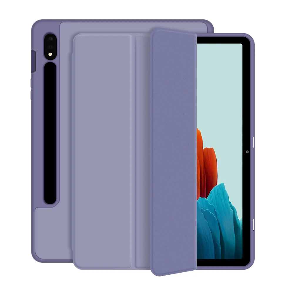 case for samsung galaxy tab s7 fe 2021 galaxy s7 s8 plus 12 4 2022 s7 s8 11 ultra light slim cover wake sleep with pencil holder free global shipping