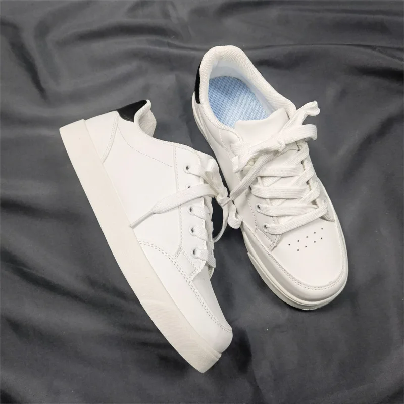 Women's small white shoes Classic casual sports students tennis shoes Men's and women's shoes Breathable running training shoes