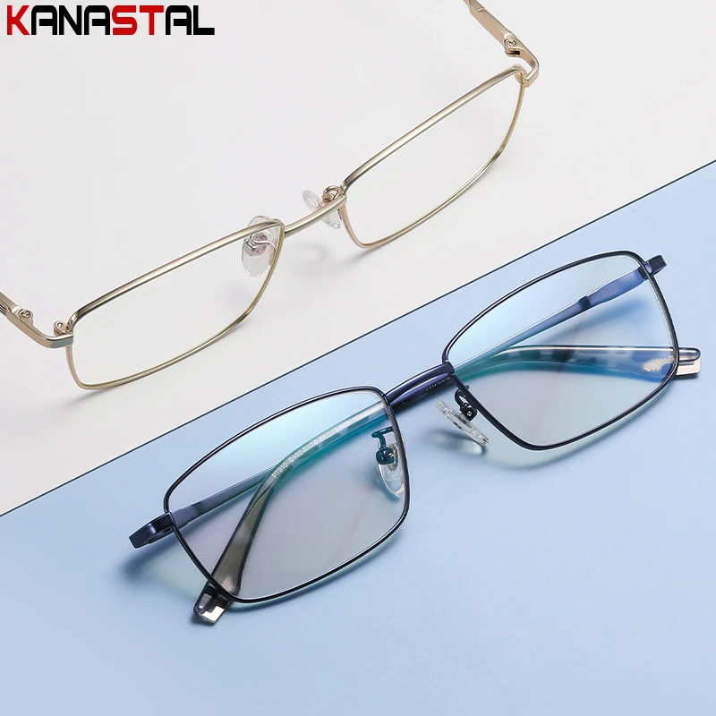 Очки для чтения из чистого титана мужчин и женщин оптика по рецепту CR39 очки