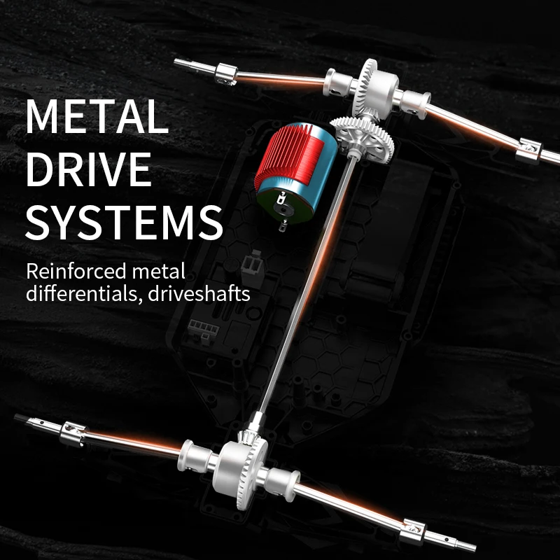 KF18 1:14 4WD RC Car Внедорожный гоночный высокоскоростной бесщеточный двигатель 2 4G