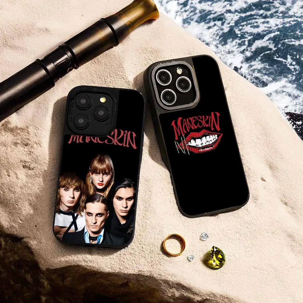 Фото Чехол для телефона ManeS-skinS в стиле хип-хоп, певец, дизайн для iPhone 17, 16, 15, 14, 13, 12, 11 Pro Max, защитный чехол из овчины с серебряными краями №1