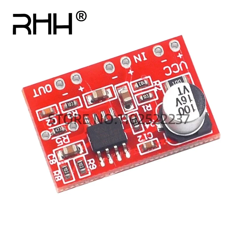 AD828 динамический микрофон стерео предусилитель модуль аудиоусилителя