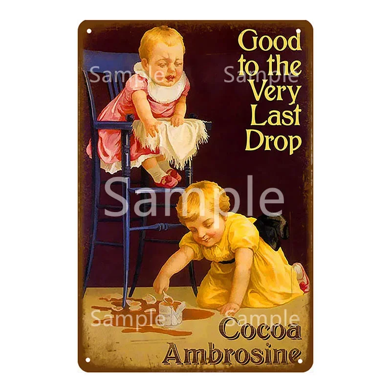 Винтажная металлическая табличка кухонный планшет топпер настенный декор для