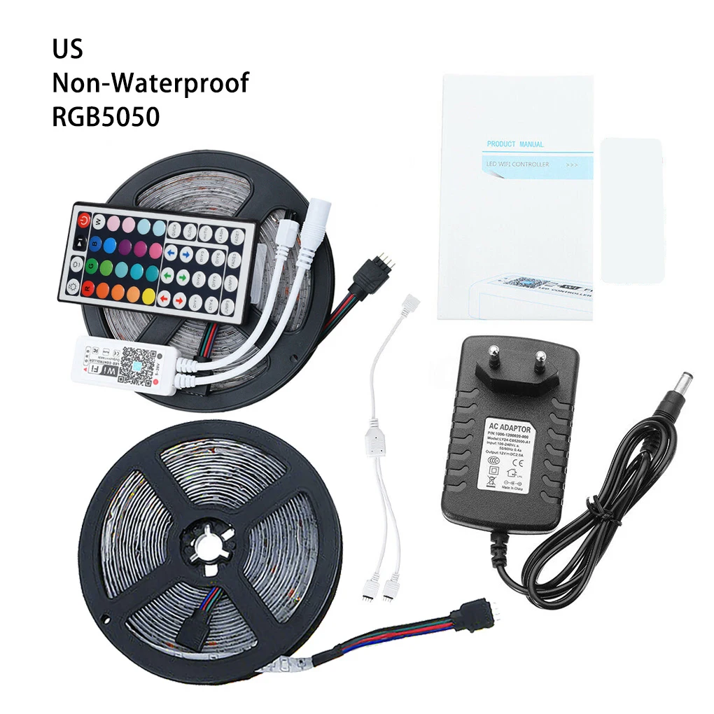 

Remote Control RGB Light Strip Home Decorative LED Lamp Ribbon, 5050, 300RGB, 10m, IP65, AU Plug