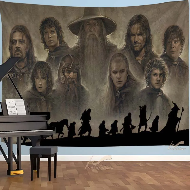 

Gandalf Tapestry Elf Home Decoration Gift Souvenier Cupid Wall Art for Bedroom Living Room Dropshipping witchcraft supplies