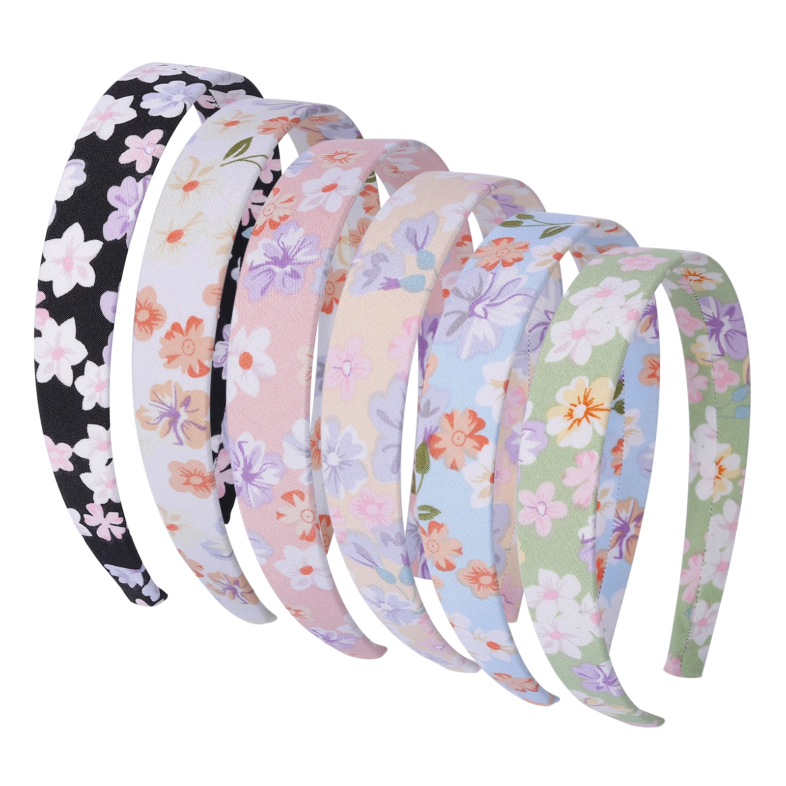 

Candygirl New Fashion Printing Headband Women Color Hairband 25mm Hair Bands for Girls Retro Makeup Hair Accessories