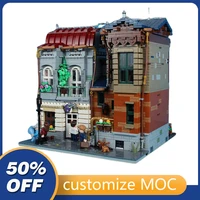 4770pcs customized moc modular house baguette street view model building blocks bricks children birthday toys christmas gifts